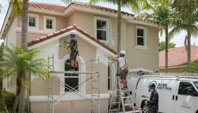 Cape Coral, FL painting contractor serving residential and commercial interior and exterior painting projects