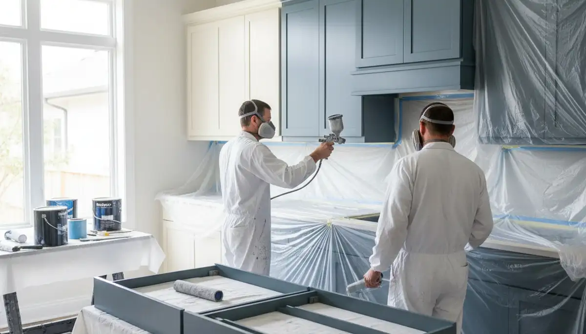 Cabinet painting in Cape Coral, FL for durable coastal kitchen finishes